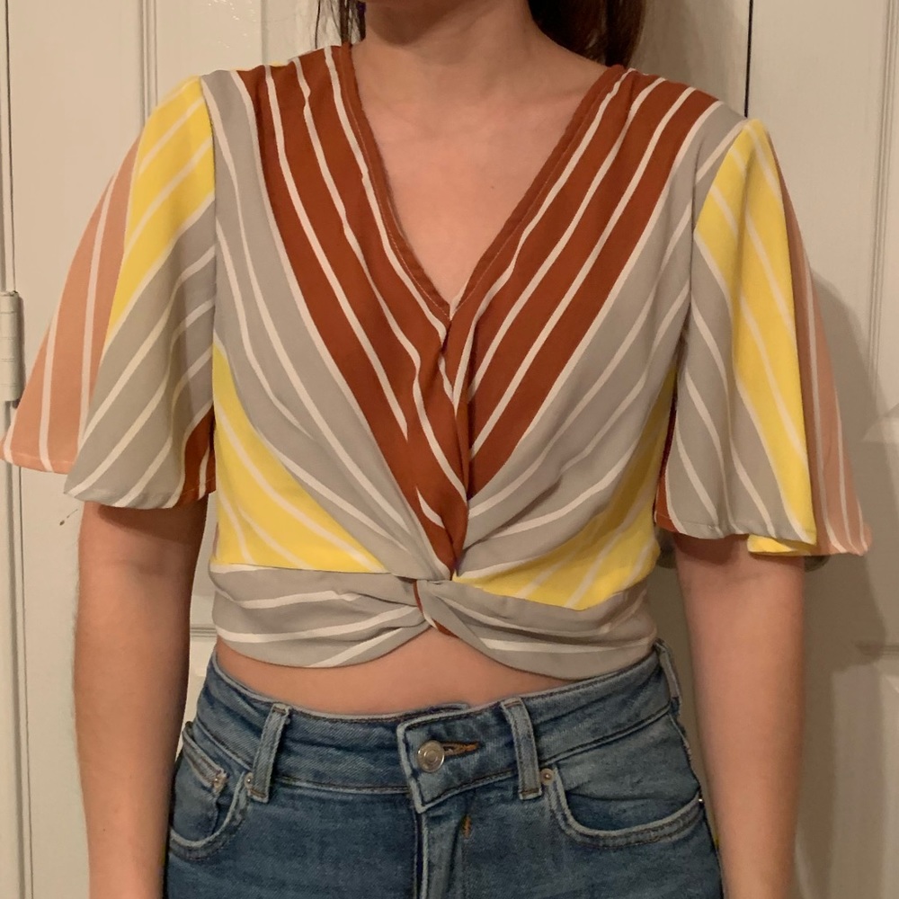 Stripe crop top
